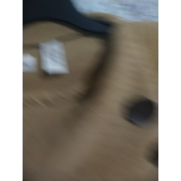 La Moda One Size Poncho Beige Brown Buttons Boho Cozy - Picture 5 of 8